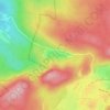 Lac du Vernois topographic map, elevation, terrain