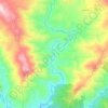 Rio Covas topographic map, elevation, terrain