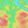 Lac Charley topographic map, elevation, terrain
