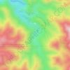 Dique Los Alazanes topographic map, elevation, terrain