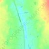 Conne River topographic map, elevation, terrain
