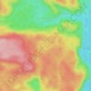 Lac Bourque topographic map, elevation, terrain