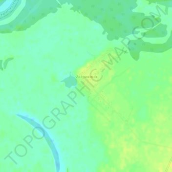 Истриково topographic map, elevation, terrain