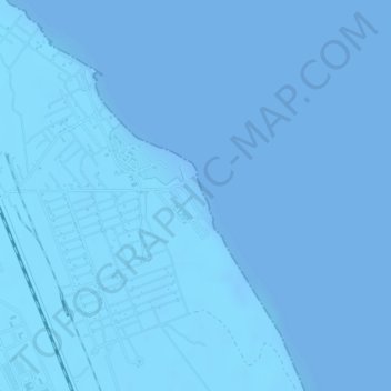 Городской пляж г. Избербаш topographic map, elevation, terrain