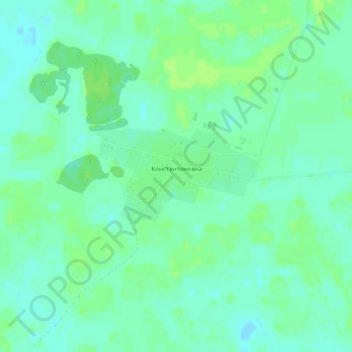 Константиновка topographic map, elevation, terrain