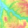 Griffy Reservoir topographic map, elevation, terrain