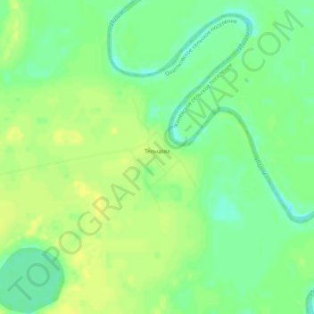Тельцова topographic map, elevation, terrain