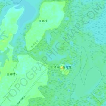 杨柳津河 topographic map, elevation, terrain