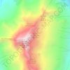 Glacier de la Grande Montagne topographic map, elevation, terrain