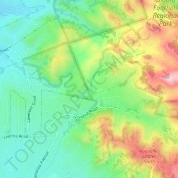 Hazard Pond topographic map, elevation, terrain