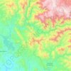 Río Humaya topographic map, elevation, terrain