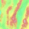 Toiyabe Range topographic map, elevation, terrain