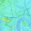 Robin Hood Gardens topographic map, elevation, terrain