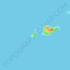 Timore Island / Chimneys topographic map, elevation, terrain