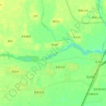 中易水河 topographic map, elevation, terrain