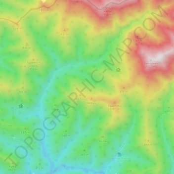 Агва topographic map, elevation, terrain