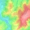 Les Mélèzes topographic map, elevation, terrain