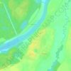 Бережки topographic map, elevation, terrain