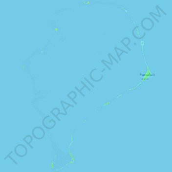 Funafuti topographic map, elevation, terrain