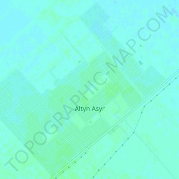 Altyn Asyr topographic map, elevation, terrain
