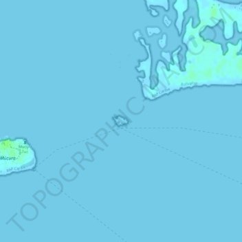 Santa Cruz del Islote topographic map elevation terrain