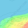Cráter de Chicxulub topographic map, elevation, terrain