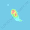 Coco Island topographic map, elevation, terrain