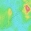 Lac Tignes topographic map, elevation, terrain