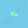 Airlie Island topographic map, elevation, terrain