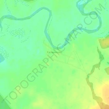 Расмикеево topographic map, elevation, terrain