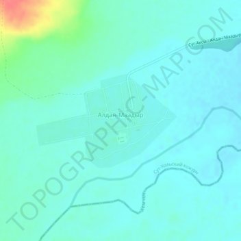 Алдан-Маадыр topographic map, elevation, terrain