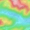 Lac de Sewen topographic map, elevation, terrain