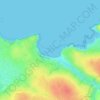 Harlyn Bay topographic map, elevation, terrain