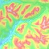 Glen Etive topographic map, elevation, terrain
