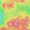Cascade Range topographic map, elevation, terrain