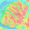 Chugach State Park topographic map, elevation, terrain
