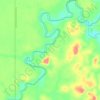 Rio Jacundá topographic map, elevation, terrain