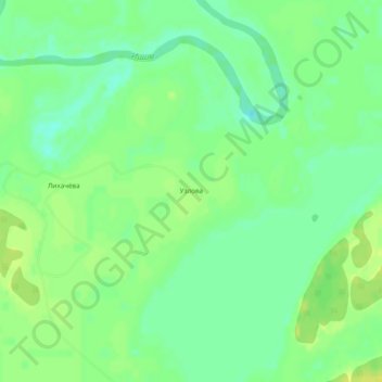 Узлова topographic map, elevation, terrain