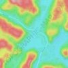 Lac Kinney topographic map, elevation, terrain