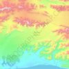 Bering Glacier topographic map, elevation, terrain