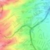 Río San Jerónimo topographic map, elevation, terrain
