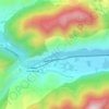 Le Var topographic map, elevation, terrain