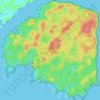 Pulau Sempu topographic map, elevation, terrain