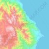 Arfak Mountains Nature Reserve topographic map, elevation, terrain