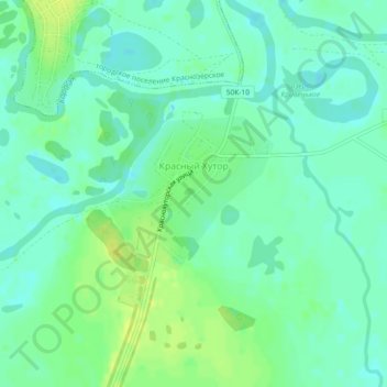 Красный Хутор topographic map, elevation, terrain