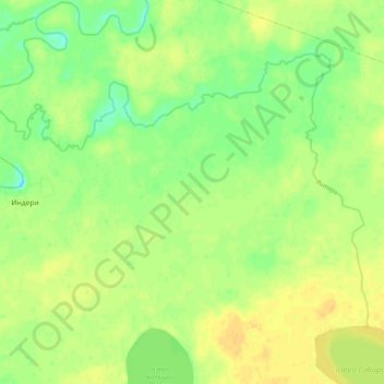 Янтарь topographic map, elevation, terrain