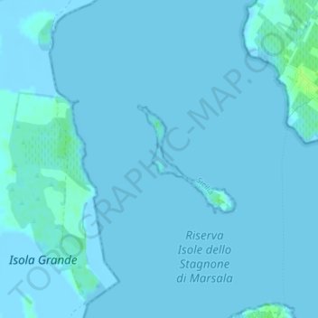 Isola Santa Maria topographic map, elevation, terrain