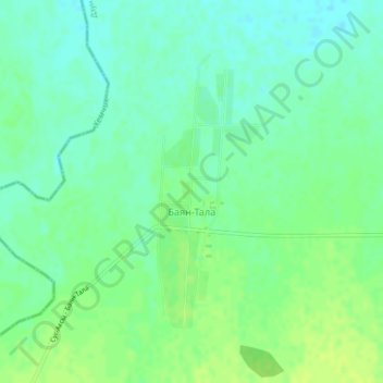 Баян-Тала topographic map, elevation, terrain