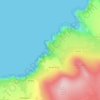 Gendarme Ridge topographic map, elevation, terrain