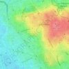 Square Alexandre-Luquet topographic map, elevation, terrain